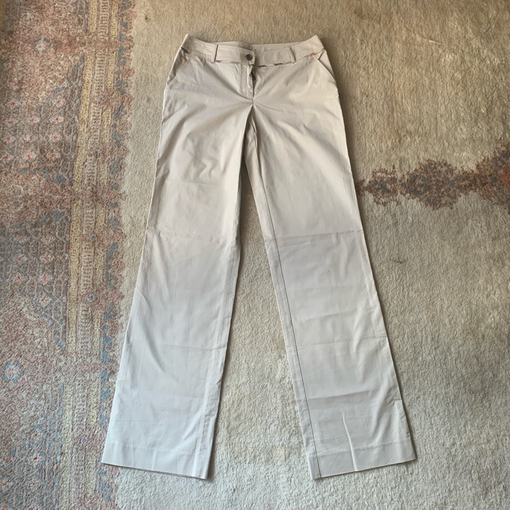 NEW Unisex Vintage Burberry London Trousers Size 8 Beige